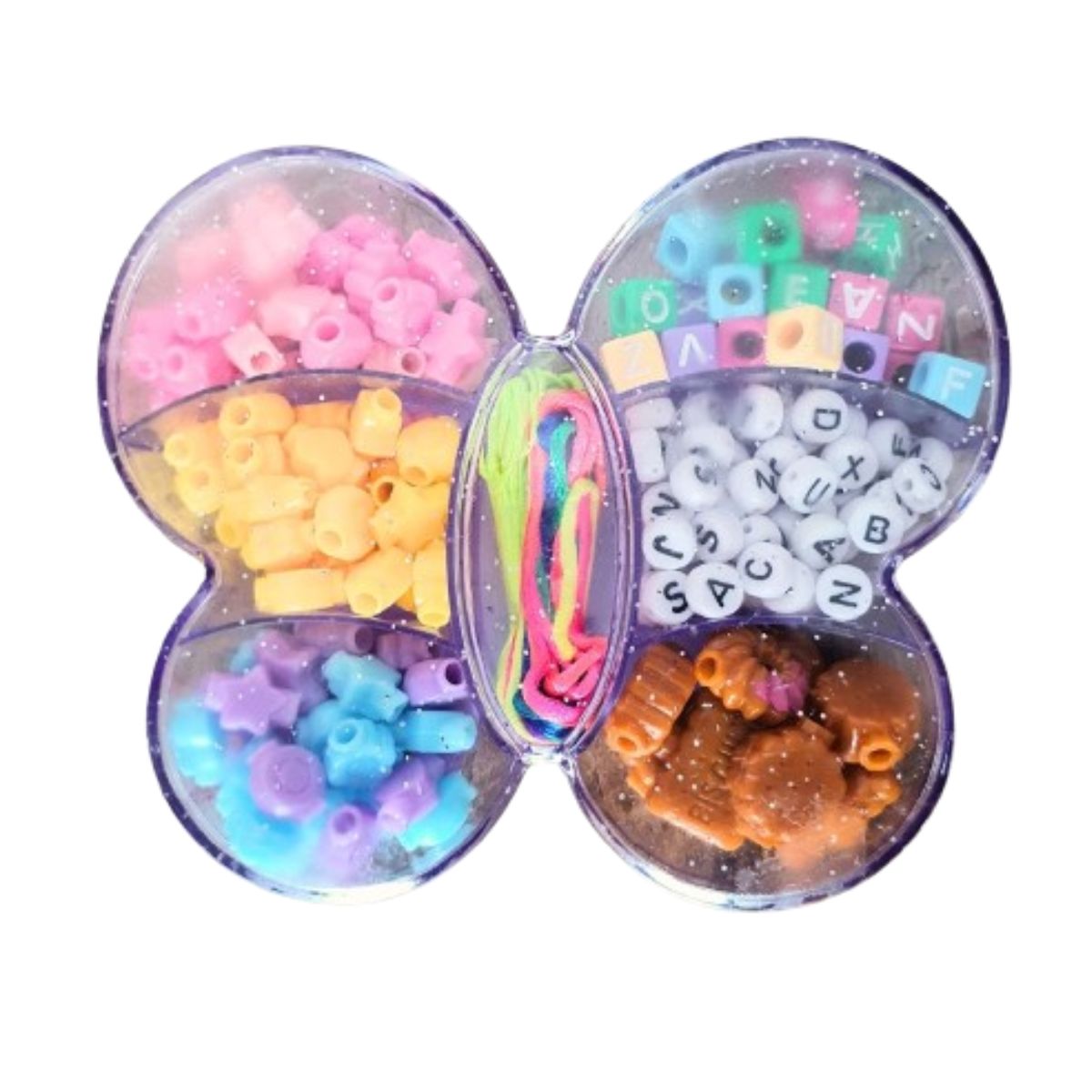 Kit 4 Miçangas Pocket Infantil Para Acessórios - Dm Toys Kit 4 Miçangas Pocket Infantil Para Acessórios - Dm Toys